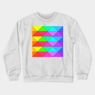 Neatly Rainbow Triangles Crewneck Sweatshirt